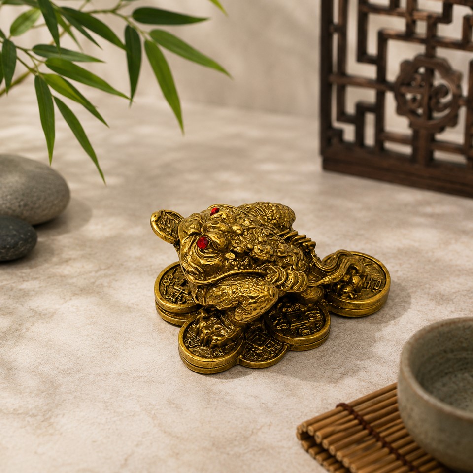 Brass Three-Legged Wealth Toad - Image 2