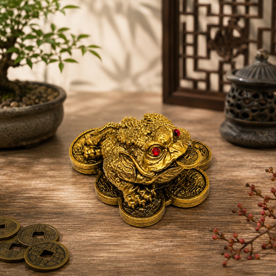 Brass Three-Legged Wealth Toad - Image 3