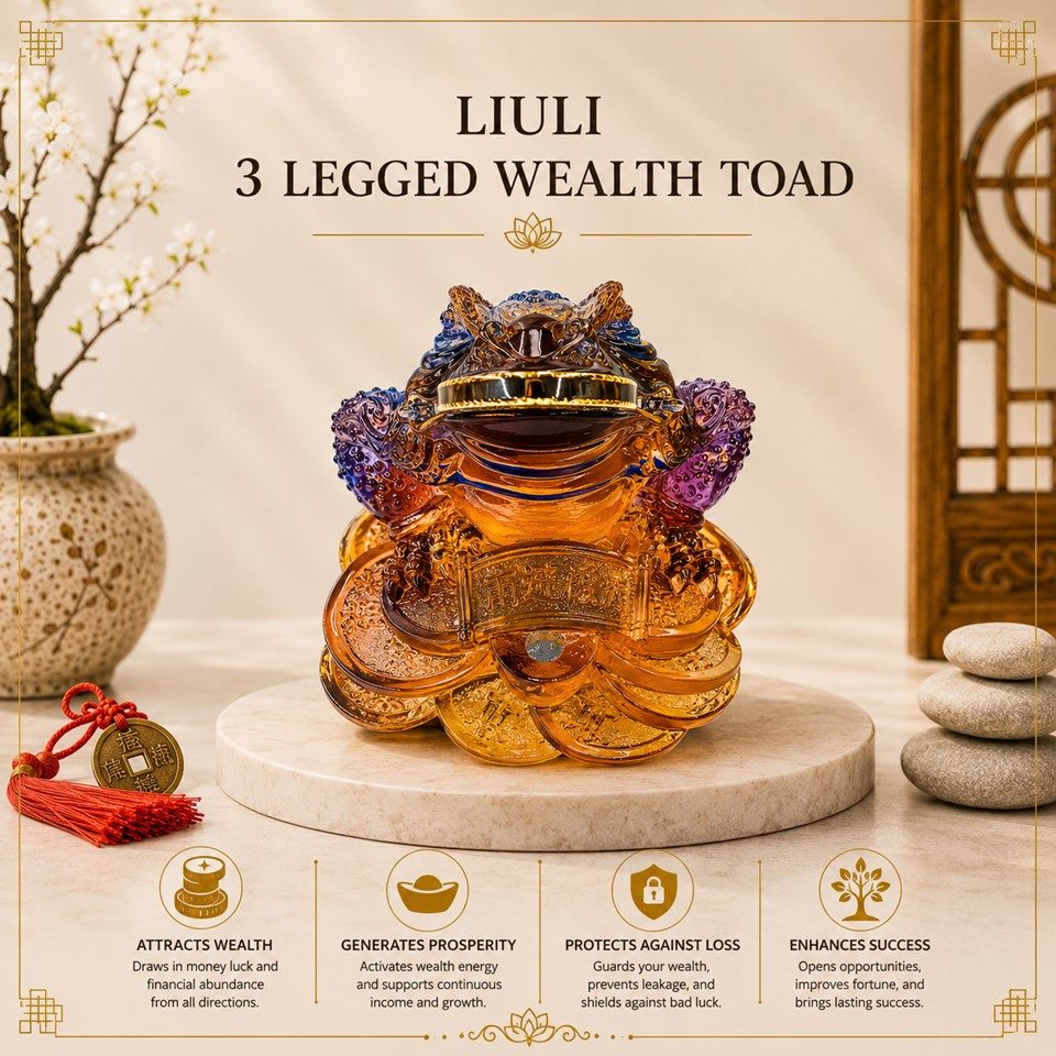Liuli 3 Legged Wealth Toad
