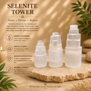 Selenite Energy Cleansing Tower