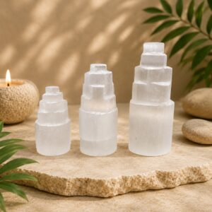 Selenite Energy Cleansing Tower