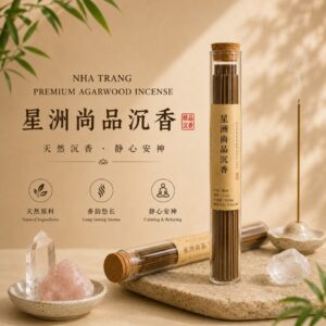 Premium Nha Trang Agarwood Incense Sticks (21cm)