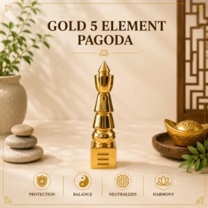 Gold 5 Element Pagoda