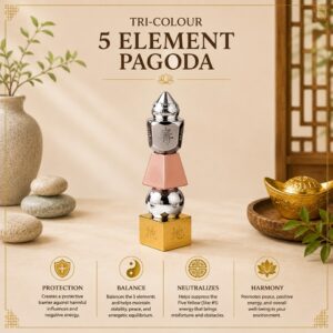 Tri-Colour 5 Element Pagoda